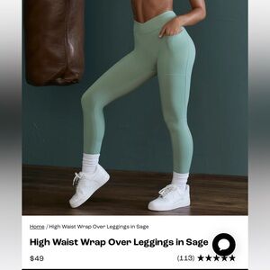 BO+TEE Wrap leggings in Pink size M